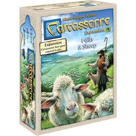 Carcassonne Hills & Sheep Board Game Expansión – Administra rebaños, cultiva viñedos y fabrica colinas Juego de estrategia para niños y adultos, a partir de 7 años, 2 a 6 jugadores, tiempo de juego de
