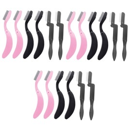 Mikinona 3sets Stainless Steel Eyelash Brow Comb Folding Eyebrow Grooming Tool for Professionals Travel Eyebrow Brush Lash Comb Set 6pcs*3