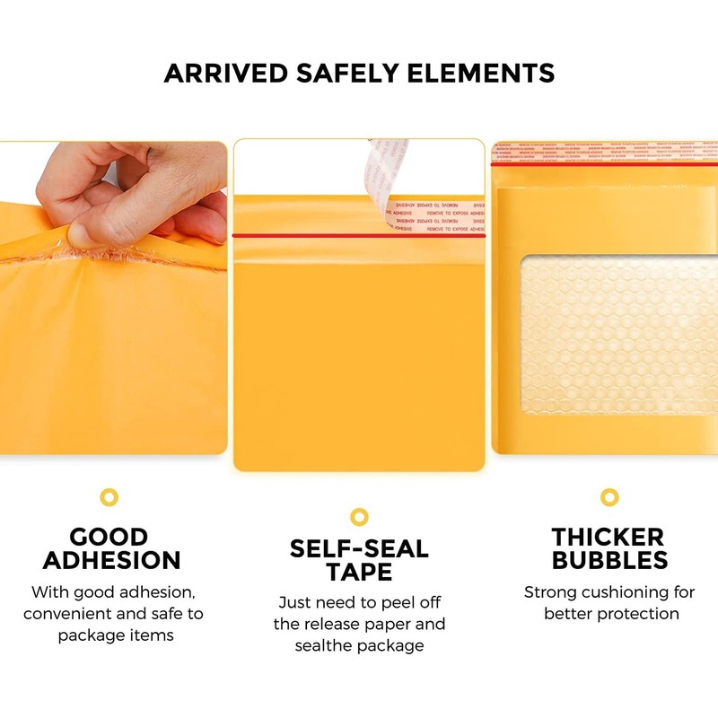 NaXew Padded Envelopes A4, with Easy Tear Strip Peel +