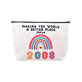 17 Year Old Birthday Gifts for Nieces Daughter Sisters 17th Bday Gift to Granddaughter 2008 Makeup Bags, 17th Wedding Anniversary Presents