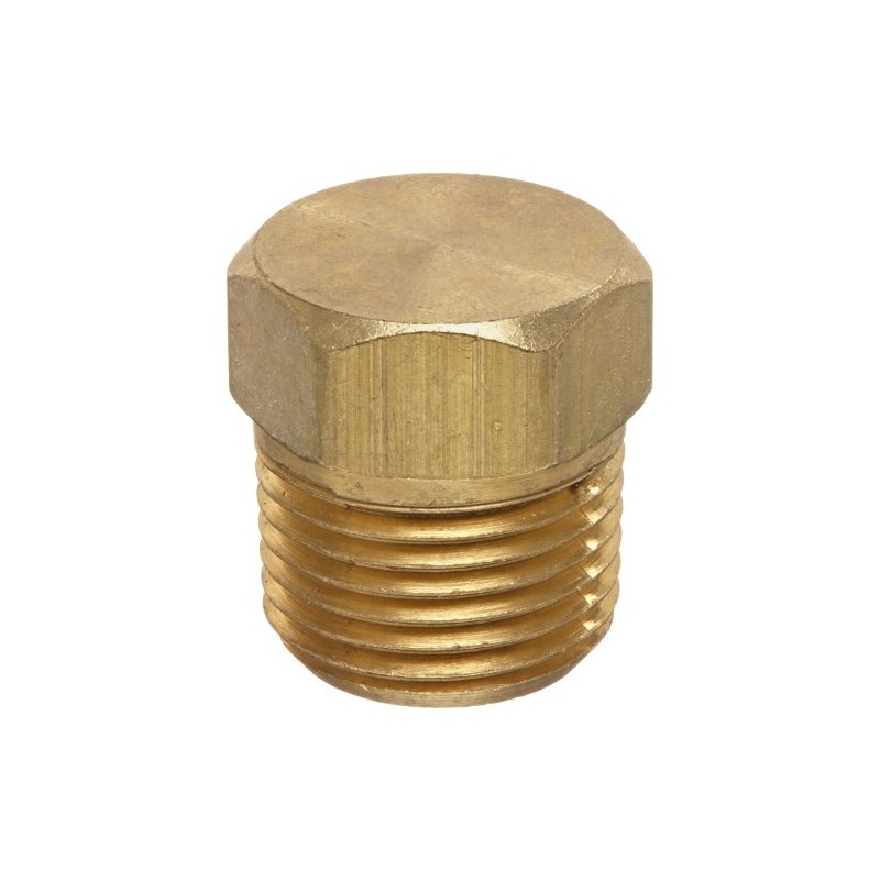 Anderson Metals - 56121-06 56121 Brass Pipe Fitting, Cored Hex
