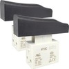 2-Pack HY15C SPST Push Button Switch - 12A 250V /