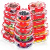 VERONES 30 Pieces Glass Meal Prep Containers Set, Stackable Glass
