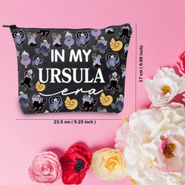 TSOTMO Ursula Merchandise Gift Villain Gift Sea Witches Gift in My Ursula ERA Makeup Bag for Villain Fan (Ursula ERA Bag)