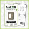 Gator Door Strike Plate with Screws, – 2-1/4" by 1-3/4"