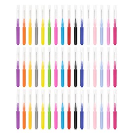 100 Pcs Interdental Brushes, Dental Floss Brush, Mixed Colors