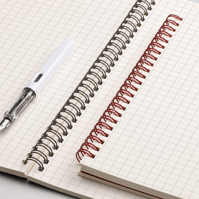 EMSHOI Graph Paper Spiral Notebook 5.7" x 8.22" - 4