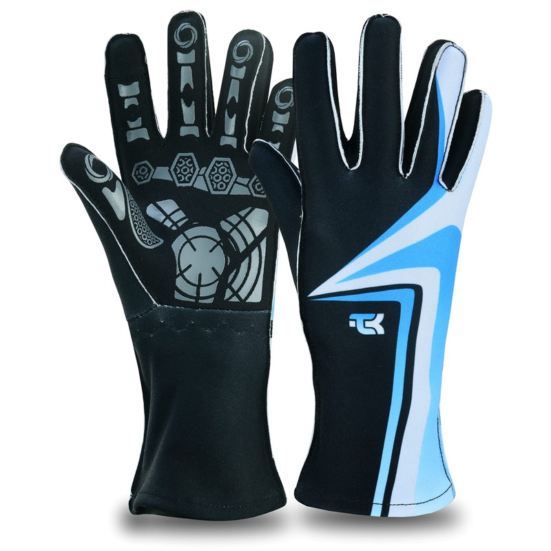TK Karting Go-Kart Racing Gloves - Black, S