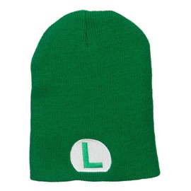 e4Hats.com Circle Luigi Embroidered Short Beanie - Kelly OSFM