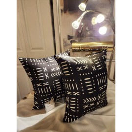 CHRISTINA EWANGA Handmade Mini Decorative Pillow |Tribal Design| Set of 2