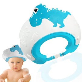 Norhogo Shower Cap Children, Hair Washing Aid Children, Children, Baby, Adjustable, Shampoo Protection, Baby Visor for Eyes, Ears and Face (Blue)