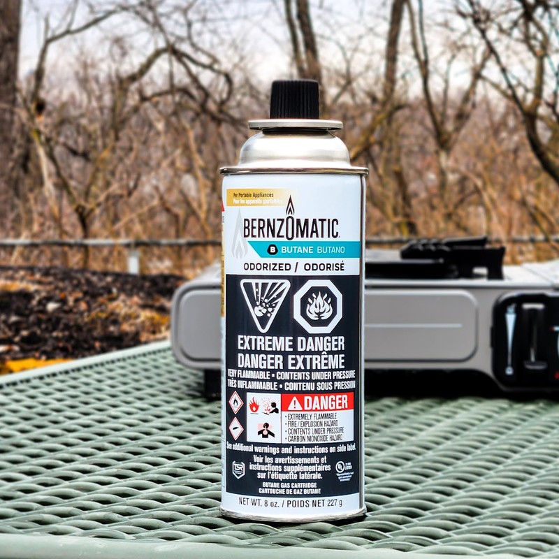 Bernzomatic Butane Fuel 8 oz Canister with TSR Valve –