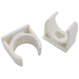 SDTC Tech 12-Pack U-Shaped PVC Water Pipe Clamps Fit for 25mm OD, Compatible with 3/4" ID PVC Pipe