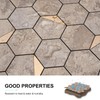 Bainley Hexagon Peel and Stick Backsplash, 10-Sheet Peel and Stick