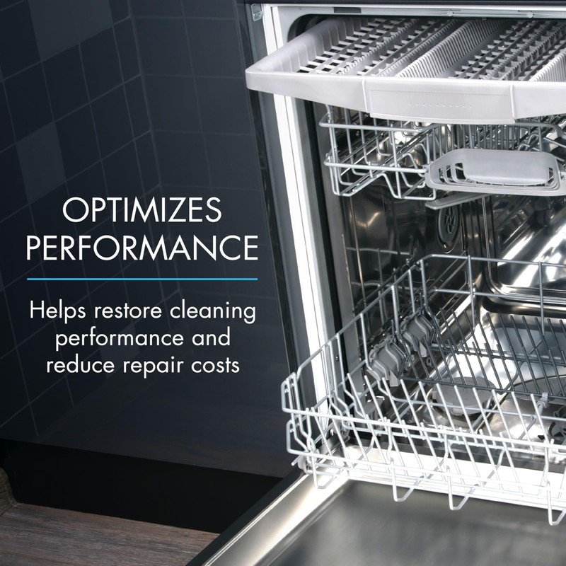 Glisten Dishwasher Cleaner, Removes Limescale, Rust, Buildup, and Grease, Lemon