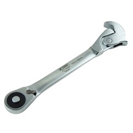 K Tool International 45104 14-32mm Eagle Head Ratchet Wrench with 1/2 Drive for Garages, Repair Shop, DIY, 9/16" to 1-1/4", Chromium-vanadium Steel Body, 6, 12 Point, Star, Square Bolts