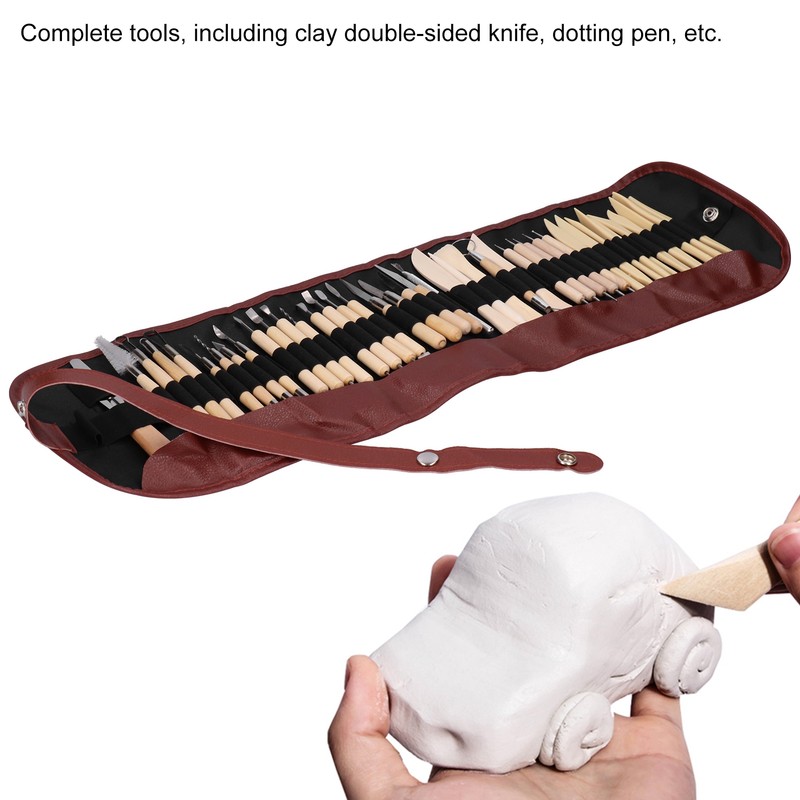 42Pcs Clay Tools Set Pottery Sculpting Carving Trimming Scraper Knife