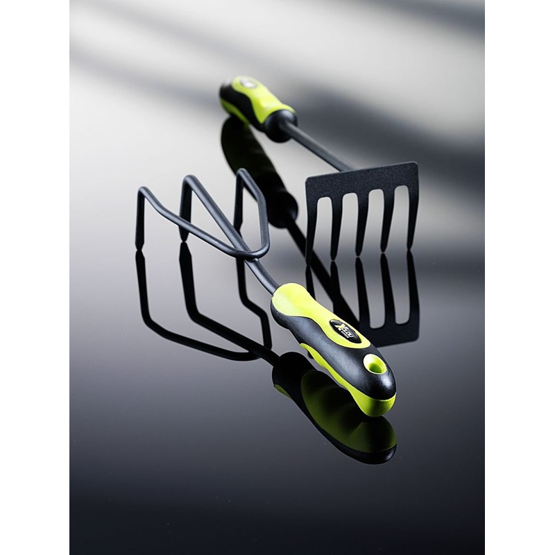 Xclou Kleingrubber 3 Formgerechter TPR Handle Garden Tool Cultivator, Green/Black,