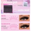 Geeneiya 5 Styles Lash Clusters Kit, Volume/Mega/Full/Bottom Eyelash Clusters Extensions
