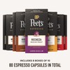 Peet's Coffee, Dark Roast Espresso Capsules Variety Pack, Compatible with