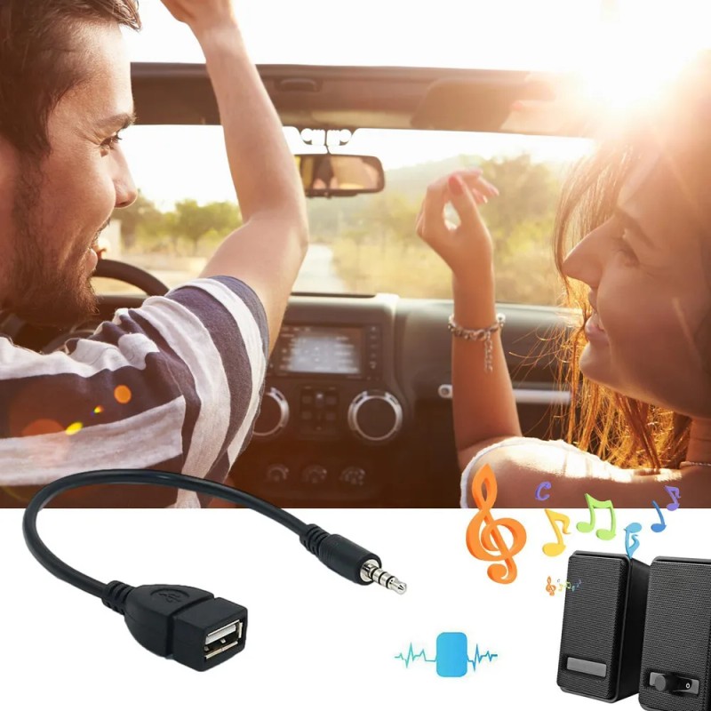 Adaptador De Audio De 3 5 Mm Macho A Usb