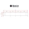 erda Liberty Stripe Pro Beach Recycled Polyester Rip-Stop 20 ft