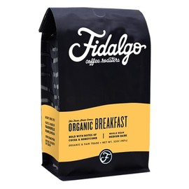 Fidalgo Organic Breakfast Club Bag, Whole Bean, 2LB