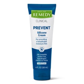 Medline Remedy Clinical Silicone Cream 4oz Natural Vanilla Scent Moisturizer