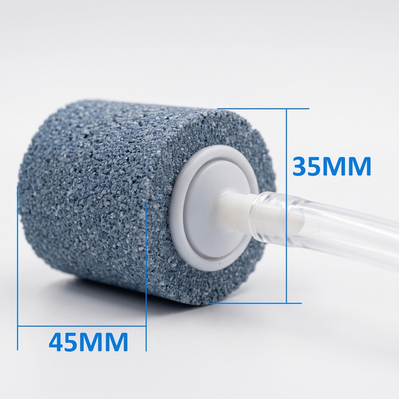 Ortonia Cylindrical Carborundum Air Stone, 5 Pcs 34x45mm Aquarium Aerator