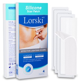 Advanced Clear Silicone Scar Sheets, High-Ferforance Silicone Scar Tape(1.2"x 6"), Reusable Silicone Sheets for Scars Aopearance Management-2 Pack