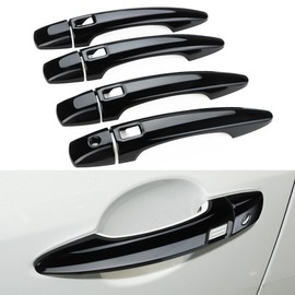 DLOVEG Exterior Door Handle Cover Compatible for 2022 2023 2024 2025 Nissan Pathfinder Accessories Door Handle Protector Trim with 4 Holes for Auto Lock Sensors (Glossy Black)