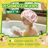 Years calm Kids Shower Cap, Waterproof Reusable Cartoon Bath Cap