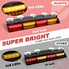 HLauto 6Z4J Emergency Dash Strobe Lights: 2x16.8 inch Red Amber