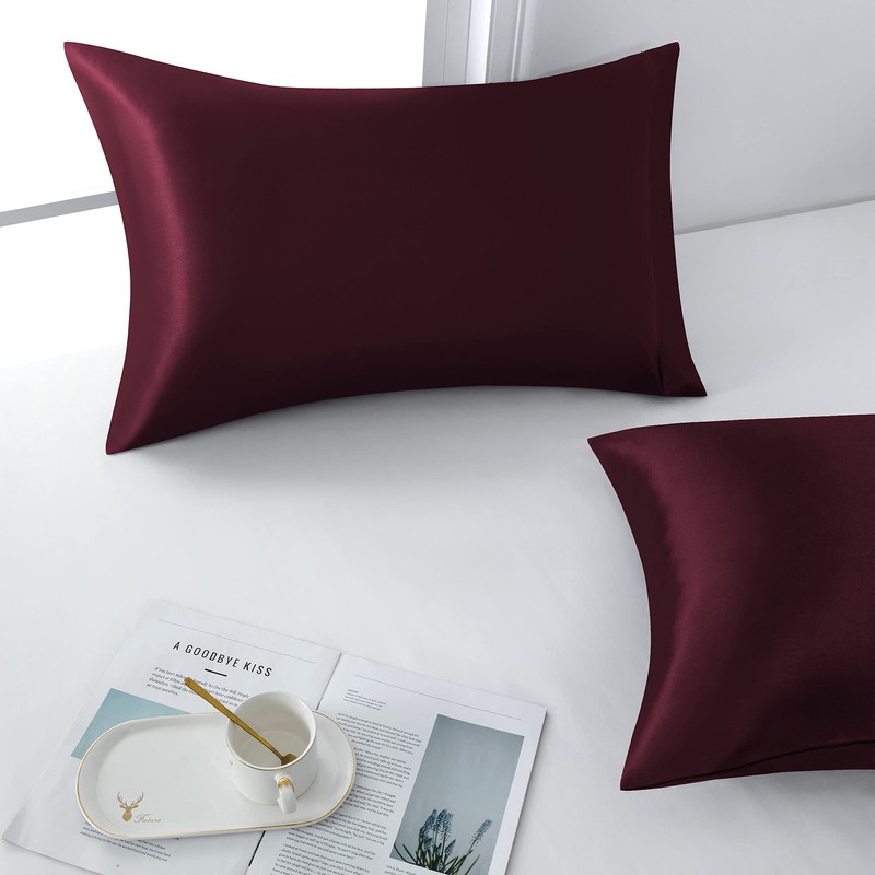 Satin Pillowcases Set - 2 Pack Microfiber Pillowcases for Radiant