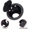 VEHITO Fuel Filler Door Cap Black Lock Gas Cover Cap