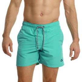 RIPT Men's Quick Dry UV 50 Sun Protection Swimming Trunks, turquoise, XL