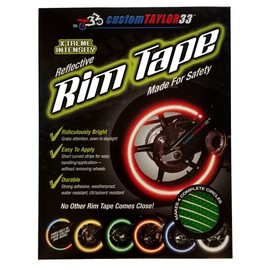 customTAYLOR33 New Special Edition Lime Green High Intensity Grade Reflective Copyrighted Safety Rim Tapes, 16" (Rim Size)