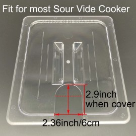 Seayin Sous Vide Container with Lid 11 Liter/12 Quarts for Virtually All Immersion