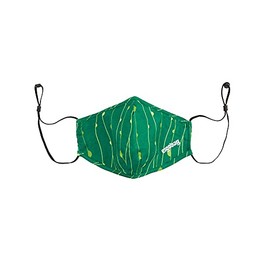 ergobag Children's mouth nose mask for girls and boys, washable at 60 °C, Rambazam Bear - Green,