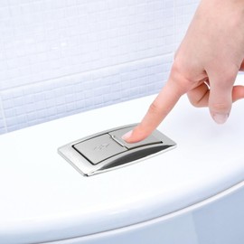 Dual Flush Button Replacement: Toilet Lid Button Flushing Toilet Tank Button Flush Valve Button Toilet Water Tank Parts Toilet Replacement Button Buttons Switch Dual Push Toilet Button