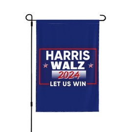 Harris Walz 2024 Garden Flag 28x40 Harris Walz 2024 President Yard Flag Sign Double Sided Harris Walz 2024 House Flag No Flagstand