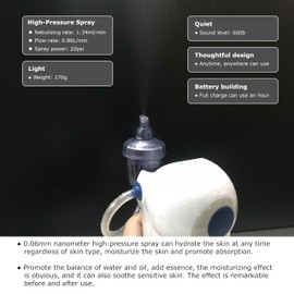 A & D Beauty 2 in 1 Electric Micro Nano Moisturizing Oxygen Sprayer | Facial Water and Oxygen Humidification | Nasal Humidification Rinsing | Blackhead Remover | Pore Cleaner | Acne Remover Device