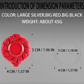 1 Pcs Red Push Start Button Cover Rotate The Start Button Cover Car Start Stop Button Cover Car Button Decoration Engine Start Stop Button Cover Accessories Decorations Universal for Car (Red)