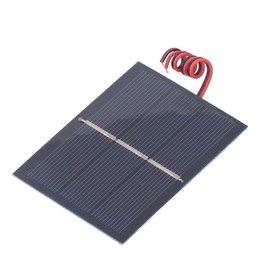 Garosa Solar Panel Board 0.65W 1.5V Mini Solar Plate Charger Kit with Wire for Portable Power Supply Solar Lawn Lights Outdoor Camping RV