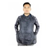 BOUTIQUE Mandil Tela Repelente Barbero Estilista Negro Liso