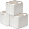 3 Pack Shelf Woven Storage Basket, Closet Rope Baskets For