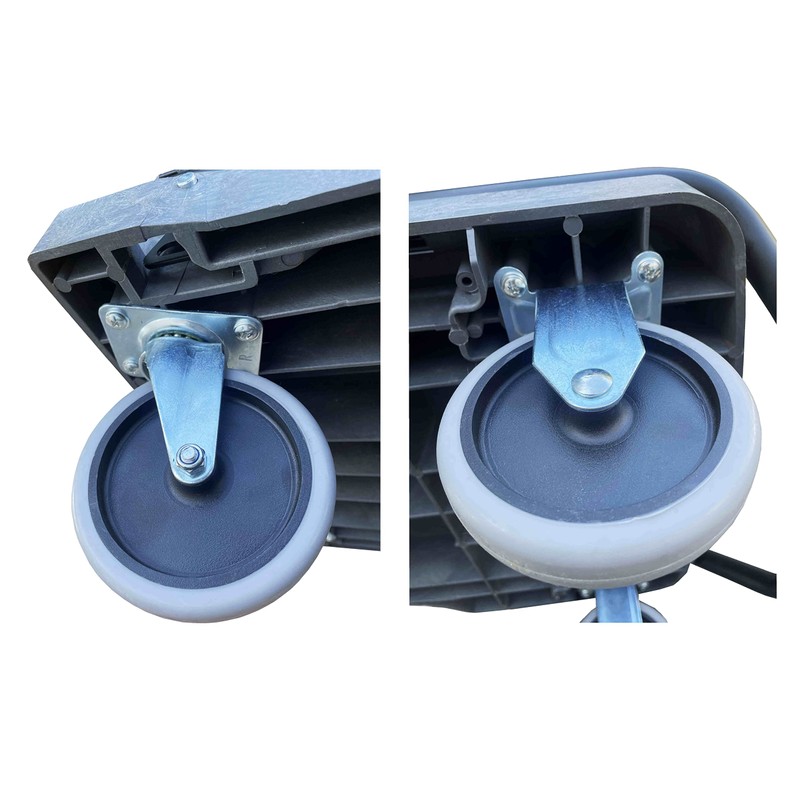 Plastic Platform Folding Cart, 400 lb. Cap., 31"x20" Platform, Versatile