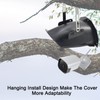 Casoter Weatherproof CCTV Security Camera Cover, Hard ABS Plastic Protective