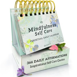 MESMOS Inspirational Gifts for Women, Teacher Appreciation Gifts for Women, Perpetual Calendar with 366 Daily Affirmations, Mindfulness Self Care Gifts, Cute Office Desk Accessories, Office Decorations
