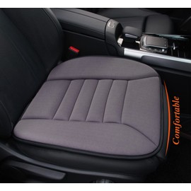 kingphenix Car Seat Cushion with 1.2inch Comfort Memory Foam, Seat Cushion for Car and Office Chair (Dark Grey)